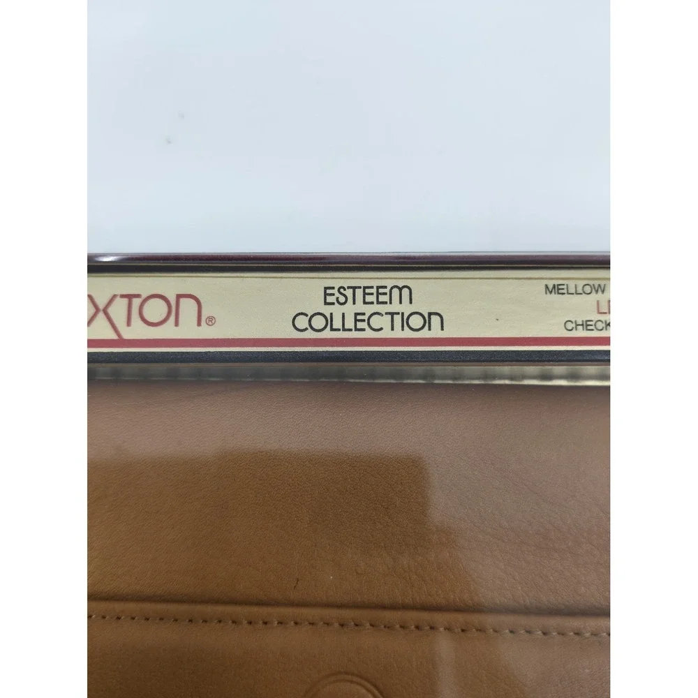 Vintage Lady Buxton Esteem‎ Collection Leather Checkbook Clutch Wallet NOS NIB